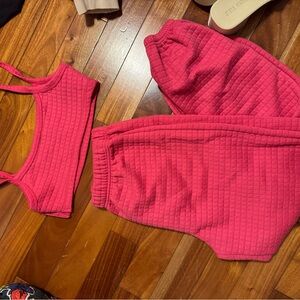 Princess Polly Matching set pink size small